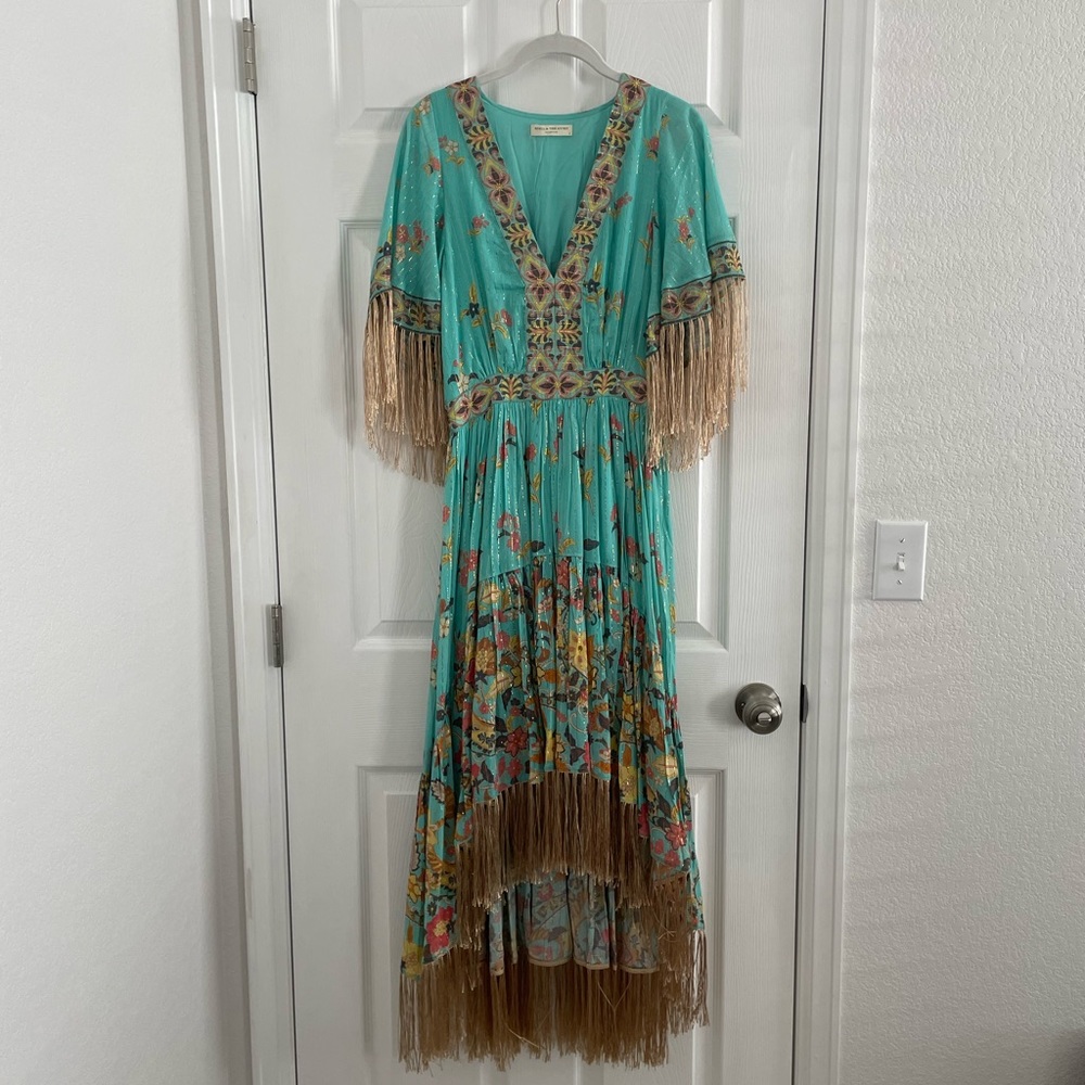 💥FLASH SALE NWOT RARE Spell Hendrix Tasseled Dress - Picture 6 of 17